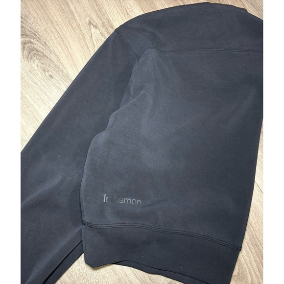 Lululemon Softstreme Perfectly Oversized Cropped Crew Women's 4 Black Pullover - Picture 9 of 9
